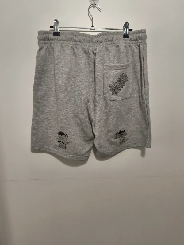 Pantalón corto gris M lateral